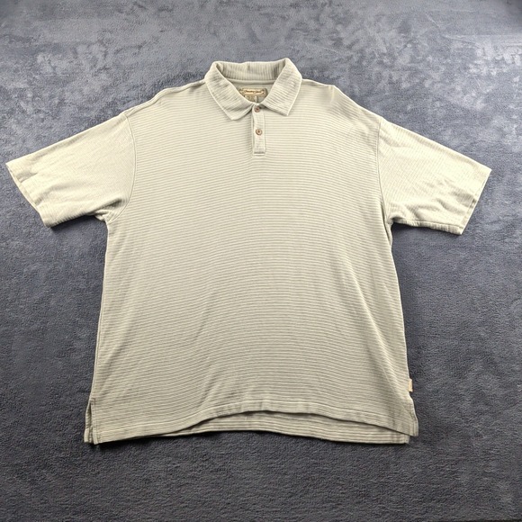 Jamaica Jaxx Other - Mens Jamaica Jaxx Silk Blend Short Sleeve Shirt Size XXL Green Polo Hawaiian